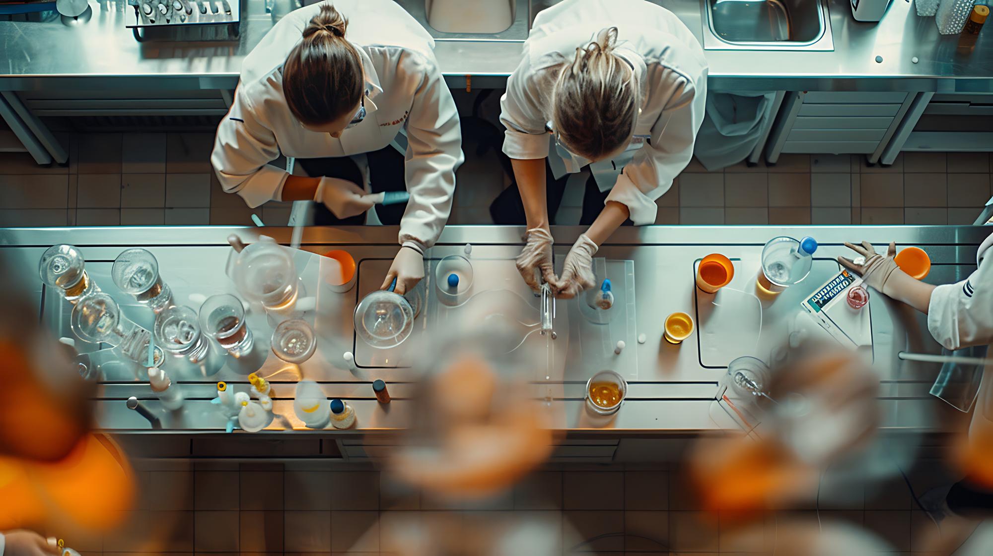 proces în laborator culinar